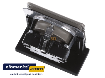Ansicht oben hinten Jung CD 1520 GB SCHUKO-Steckdose gold-bronze 