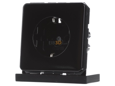 Frontansicht Jung CD 1520 SW SCHUKO-Steckdose schwarz 