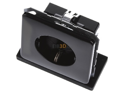 Ansicht oben vorne Jung CD 1520 SW SCHUKO-Steckdose schwarz 