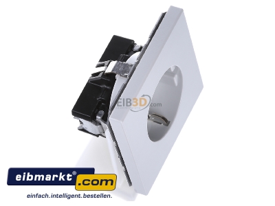 Ansicht oben links Jung LS 1520 LG SCHUKO-Steckdose lichtgrau 