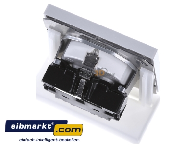 Ansicht oben hinten Jung LS 1520 LG SCHUKO-Steckdose lichtgrau 