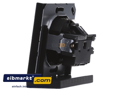 View on the right Jung LS 1520 SW Socket outlet protective contact black
