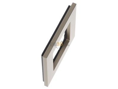 Ansicht oben links Gira 0211217 Abdeckrahmen 1fach aluminium/hellgold 