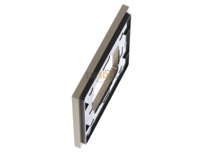 Ansicht oben rechts Gira 0211217 Abdeckrahmen 1fach aluminium/hellgold 