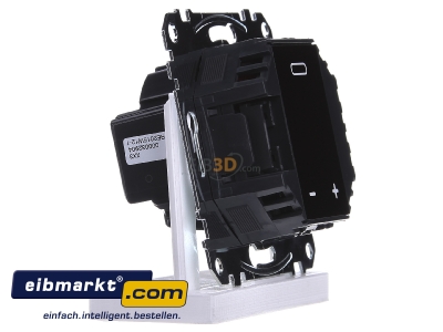 Ansicht links Merten MEG5776-0000 Temperaturregler-Einsatz mit Touch-Display 