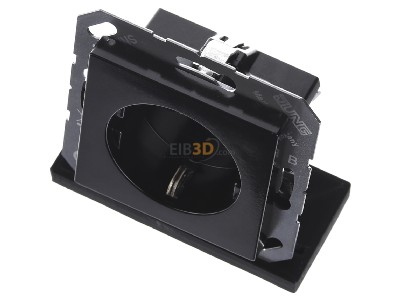 Ansicht oben vorne Jung A 1520 KI SW SCHUKO-Steckdose 16A�250V m.Ber�hrungsschutz 