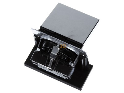 Ansicht oben hinten Jung A 1520 KL SW SCHUKO-Steckdose 16A�250V Klappdeckel 