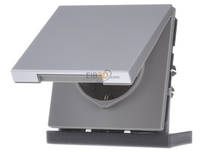 Frontansicht Jung AL 1520 KIKL SCHUKO-Steckdose 16A�250V Klappdeckel 