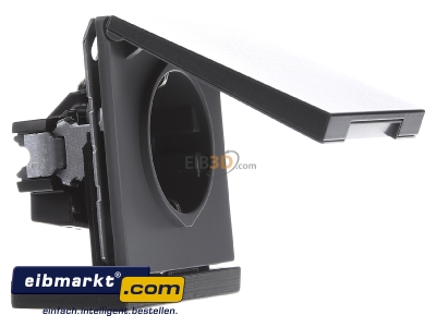 Ansicht links Jung AL1520KLAN SCHUKO-Steckdose 16A�250V Klappdeckel AL 1520 KL AN