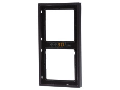 Front view Jung AL 2982 D Frame 2-gang aluminium 
