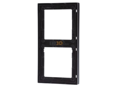 Back view Jung AL 2982 D Frame 2-gang aluminium 
