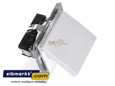 Ansicht oben links Jung AS1520BFKIKLWW SCHUKO-Steckdose 16A�250V Klappdeckel AS 1520 BFKIKL WW
