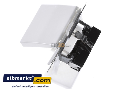 Ansicht oben rechts Jung AS1520BFKIKLWW SCHUKO-Steckdose 16A�250V Klappdeckel AS 1520 BFKIKL WW