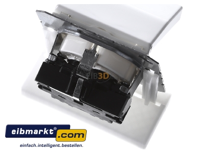 Ansicht oben hinten Jung AS1520BFKIKLWW SCHUKO-Steckdose 16A�250V Klappdeckel AS 1520 BFKIKL WW