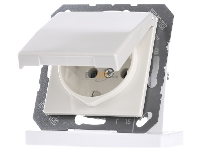 Frontansicht Jung AS 1520 BFKL SCHUKO-Steckdose 16A�250V Klappdeckel 