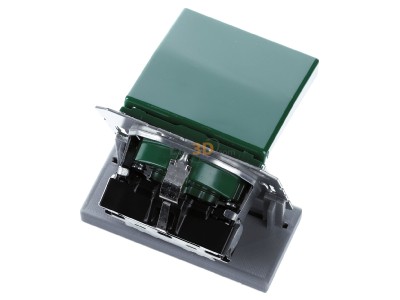 Top rear view Jung AS 1520 BFKL GN Socket outlet (receptacle) 
