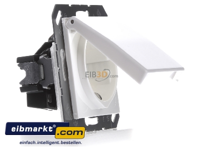 Ansicht links Jung AS 1520 KIKL WW SCHUKO-Steckdose 16A�250V m.Ber�hrungsschutz 