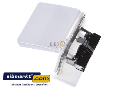 Ansicht oben rechts Jung CD 1520 BFKIKL WW SCHUKO-Steckdose 16A�250V Klappdeckel 