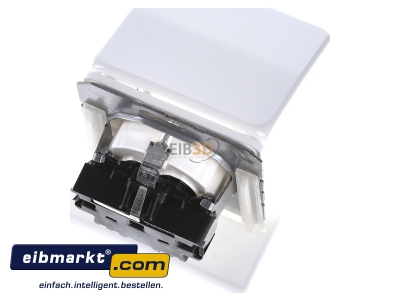 Top rear view Jung CD 1520 BFKIKL WW Socket outlet protective contact white 
