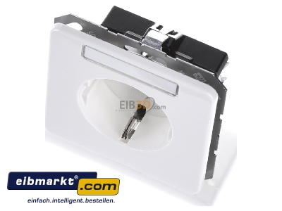 View up front Jung CD 1520 BFKINA WW Socket outlet protective contact white 
