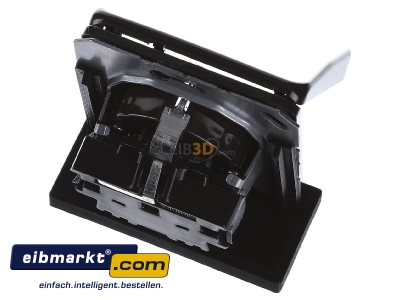 Ansicht oben hinten Jung CD 1520 BFKL BR SCHUKO-Steckdose 16A�250V Klappdeckel 