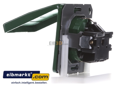 Ansicht rechts Jung CD1520BFNAKLGN SCHUKO-Steckdose 16A�250V Klappdeckel CD 1520 BFNAKL GN
