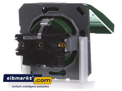 Ansicht hinten Jung CD1520BFNAKLGN SCHUKO-Steckdose 16A�250V Klappdeckel CD 1520 BFNAKL GN
