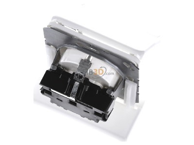 Ansicht oben hinten Jung CD 1520 BFNAKL WW SCHUKO-Steckdose 16A�250V Klappdeckel 