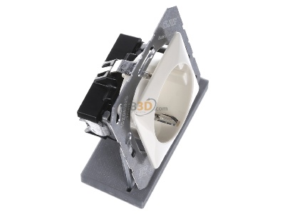 Ansicht oben links Jung CD 5120 BF SCHUKO-Steckdose 16A�250V 50x50mm Klappdeckel 
