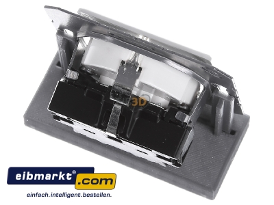 Ansicht oben hinten Jung CD5120BFWW SCHUKO-Steckdose 16A�250V 50x50mm Klappdeckel CD 5120 BF WW