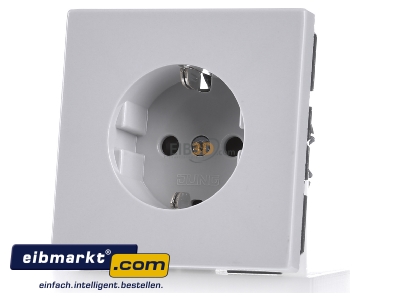 Frontansicht Jung LS1520KILG SCHUKO-Steckdose 16A�250V m.Ber�hrungsschutz LS 1520 KI LG