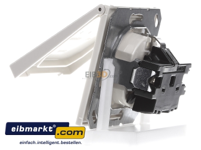 Ansicht rechts Jung LS1520KL SCHUKO-Steckdose 16A�250V Klappdeckel LS 1520 KL