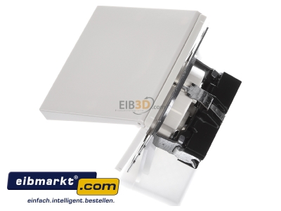 Ansicht oben rechts Jung LS1520KL SCHUKO-Steckdose 16A�250V Klappdeckel LS 1520 KL