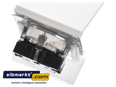 Ansicht oben hinten Jung LS1520KL SCHUKO-Steckdose 16A�250V Klappdeckel LS 1520 KL