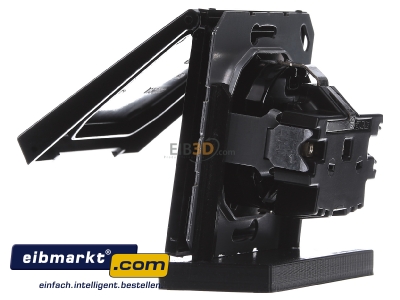 Ansicht rechts Jung LS 1520 KL SW SCHUKO-Steckdose 16A�250V Klappdeckel 