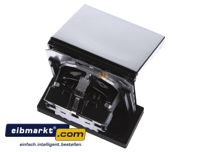 Ansicht oben hinten Jung LS 1520 KL SW SCHUKO-Steckdose 16A�250V Klappdeckel 