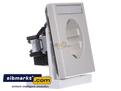 Ansicht links Jung LS 1520 NA SCHUKO-Steckdose 16A�250V mit Schriftfeld 