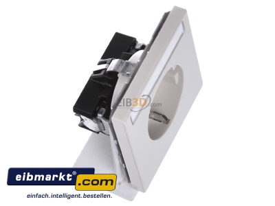 Ansicht oben links Jung LS 1520 NA SCHUKO-Steckdose 16A�250V mit Schriftfeld 