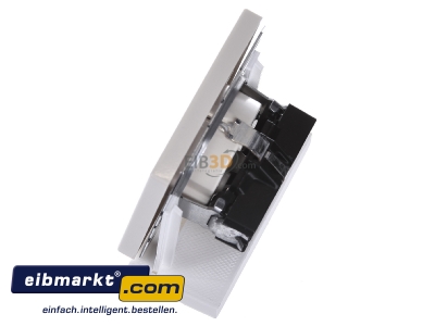 Ansicht oben rechts Jung LS 1520 NA SCHUKO-Steckdose 16A�250V mit Schriftfeld 