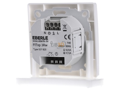 Ansicht hinten Eberle Controls FITnp 3Rw / blau UP-Thermostat 