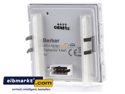 Back view Berker 80144329 Touch sensor for bus system 8-fold 
