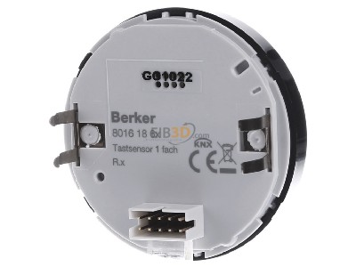 Back view Berker 80161865 EIB, KNX touch sensor 2-fold, 
