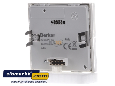 Back view Berker 80162780 Touch sensor for home automation 4-fold

