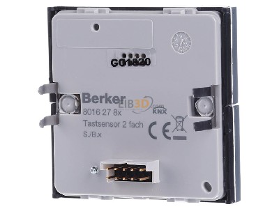 Back view Berker 80162785 EIB, KNX touch sensor 4-fold, 
