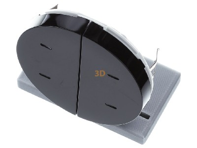 Ansicht oben vorne Berker 80162865 Tastsensor 2f. sw/gl 