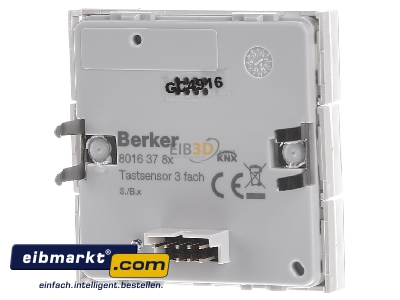 Back view Berker 80163780 Touch sensor for home automation 6-fold
