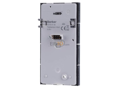 Back view Berker 80164785 EIB, KNX touch sensor 8-fold, 
