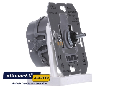 Ansicht links Gira 118100 Dimmer-Einsatz 100-1000W 