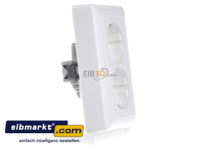 View on the left Gira 078327 Socket outlet protective contact white - 
