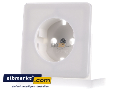 Frontansicht Jung CD1520PLWW Zentralplatte f�r SCHUKO-Steckdose 